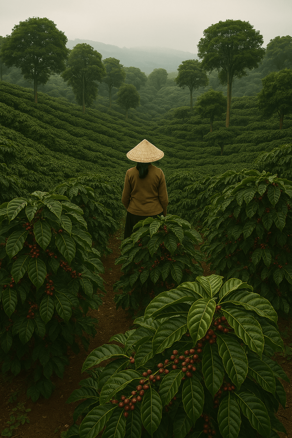 Coffee farm landscape